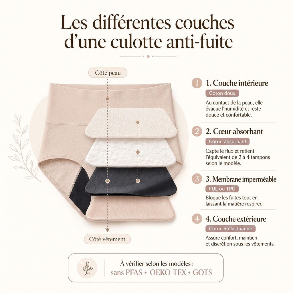Culotte anti fuite urinaire
